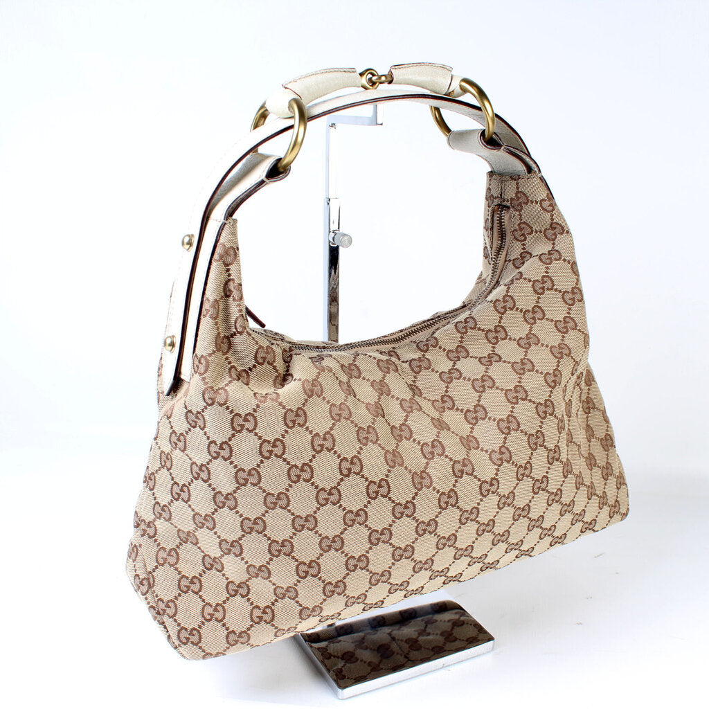 115867 Horsebit Canvas Hobo