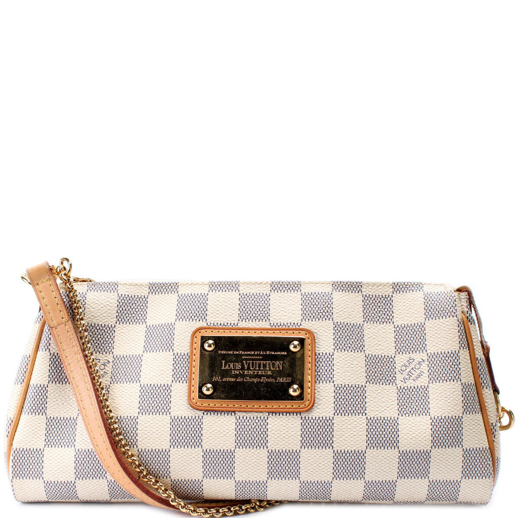 Eva Clutch Damier Azur