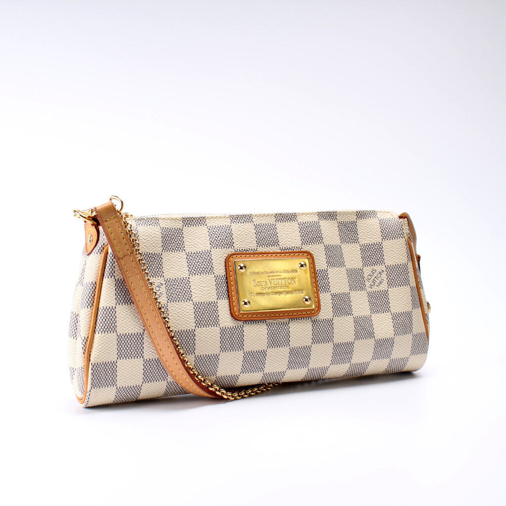 Eva Clutch Damier Azur