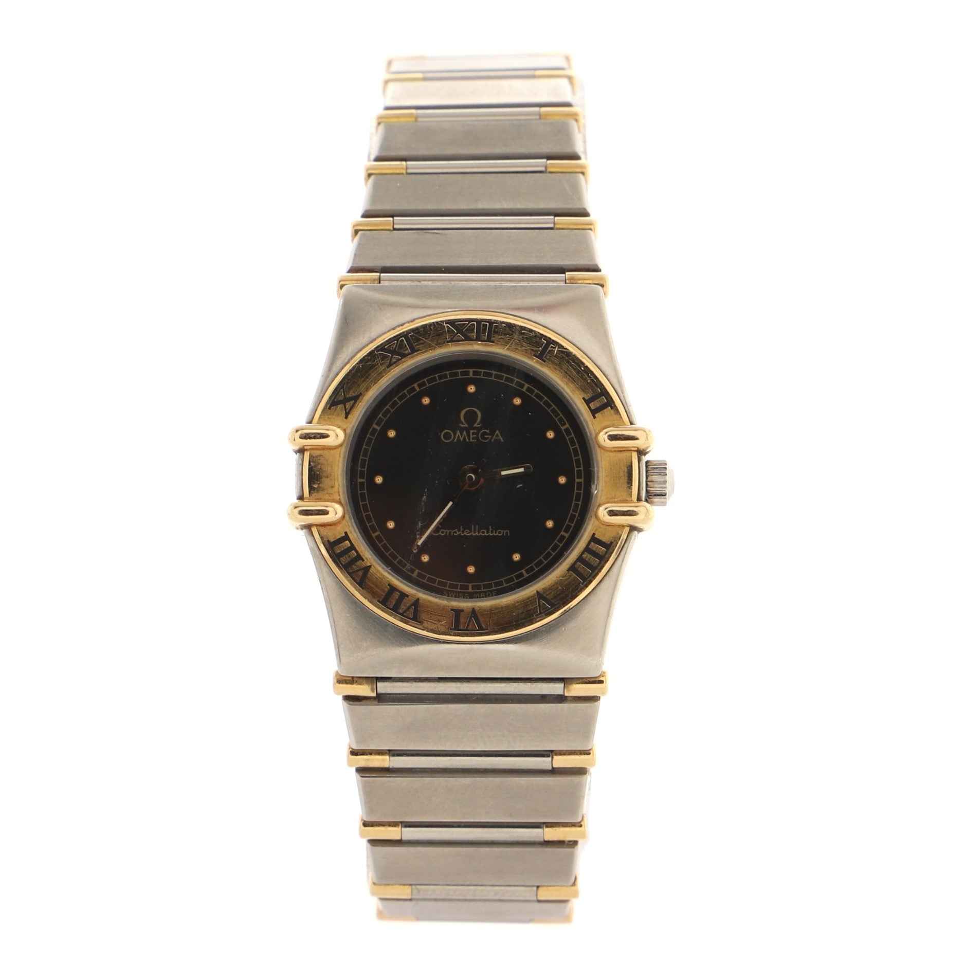 Omega Vintage Constellation Quartz Watch Stainless Steel and Yellow Gold 23