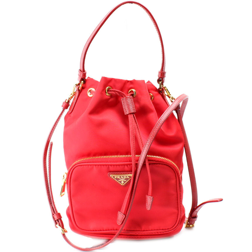 1BH038 Vela Nylon Bucket Bag