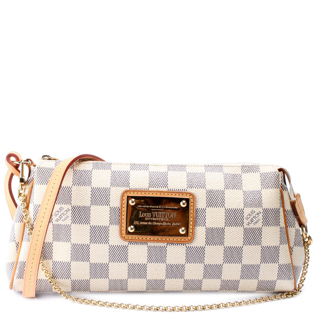 Eva Clutch Damier Azur