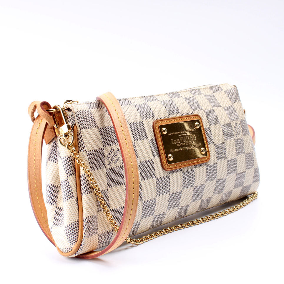Eva Clutch Damier Azur