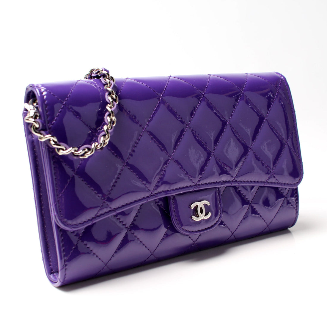 Chanel Classic Clutch W/ Chain Patent 21M