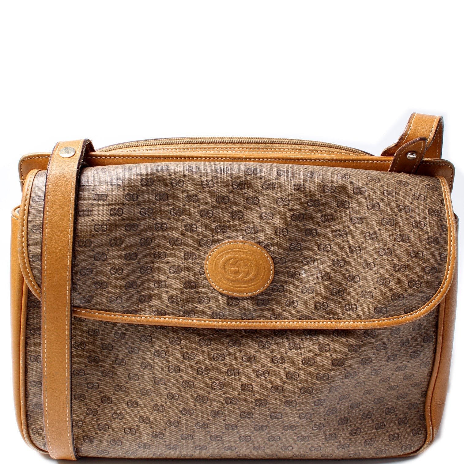 Vintage Micro GG Canvas Shoulder Bag