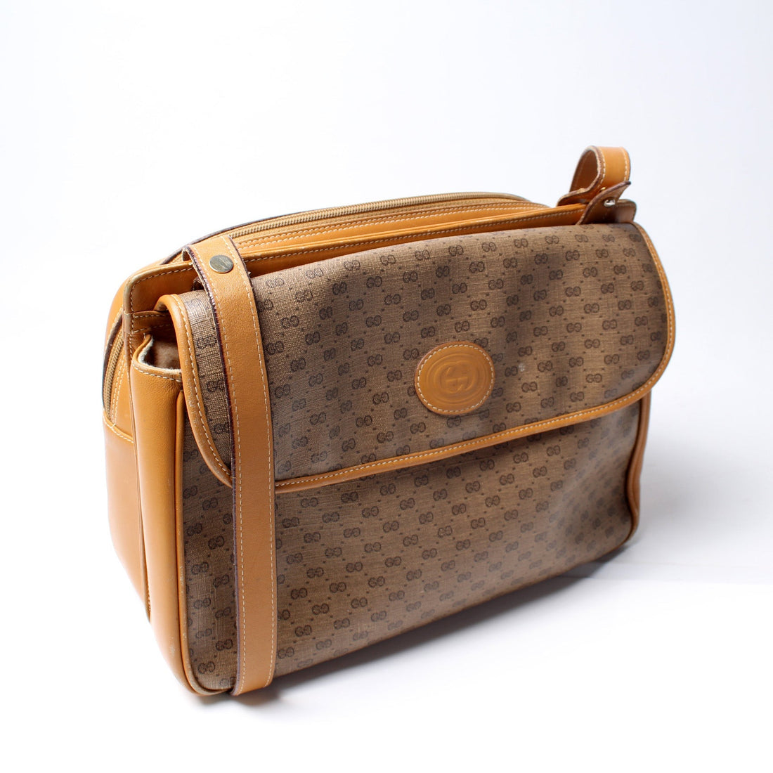 Vintage Micro GG Canvas Shoulder Bag