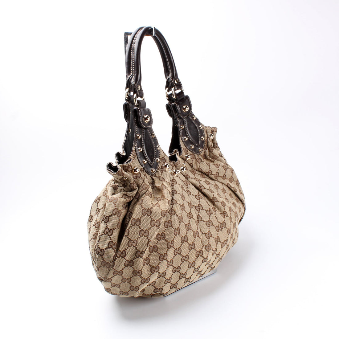 203624 GG Canvas Studded Pelam Medium