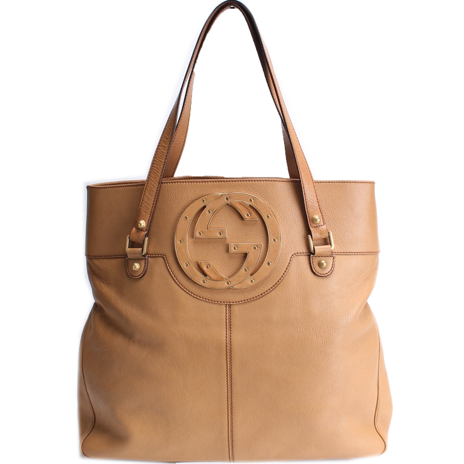 121540 Blondie Studded Tote Leather