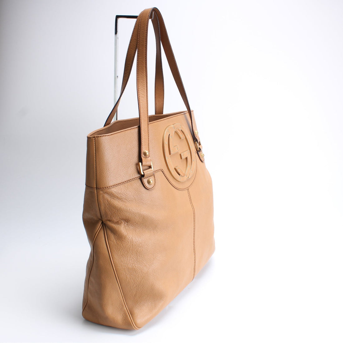 121540 Blondie Studded Tote Leather