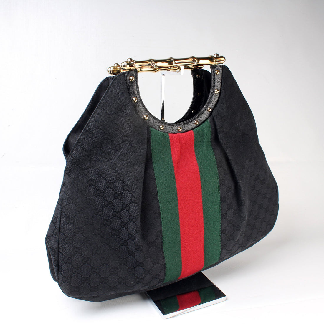 128989 GG Canvas Metal Bamboo