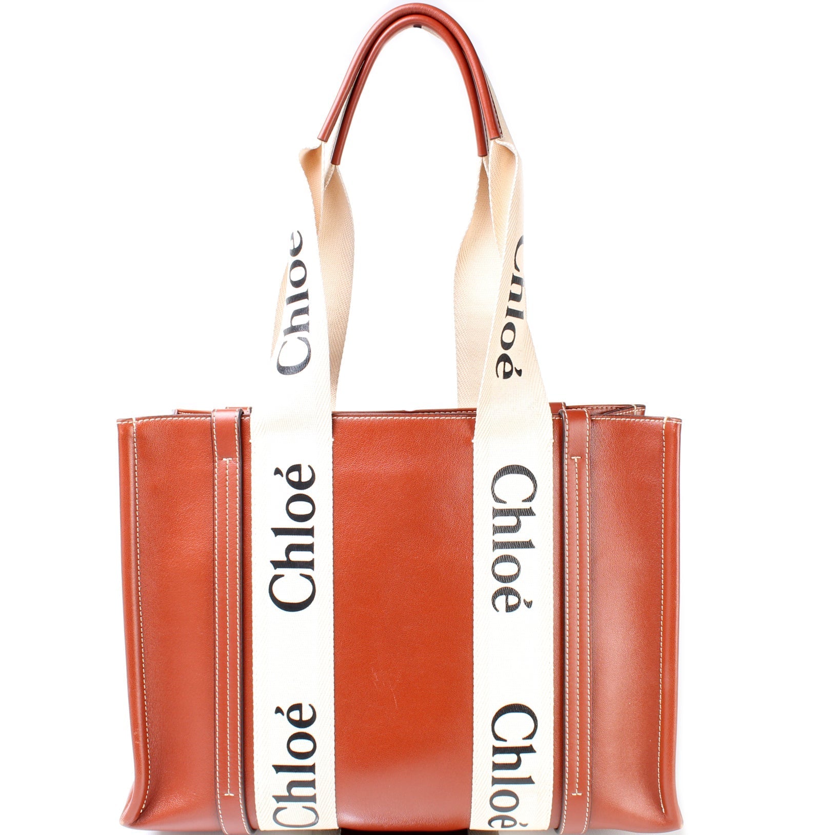 Woody Tote Medium Leather