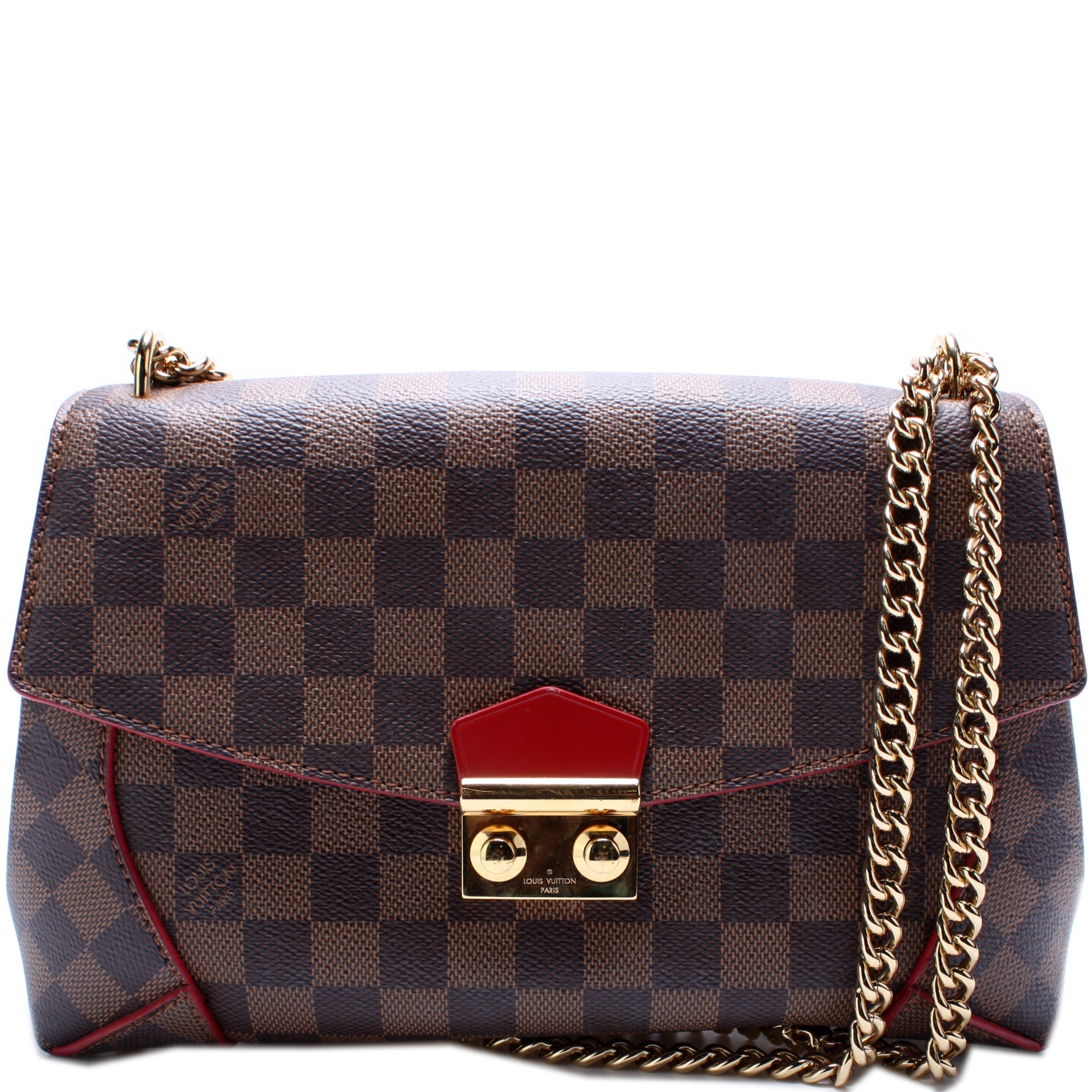 Caissa Chain Clutch Damier Ebene