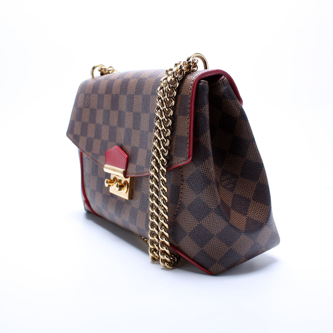 Caissa Chain Clutch Damier Ebene
