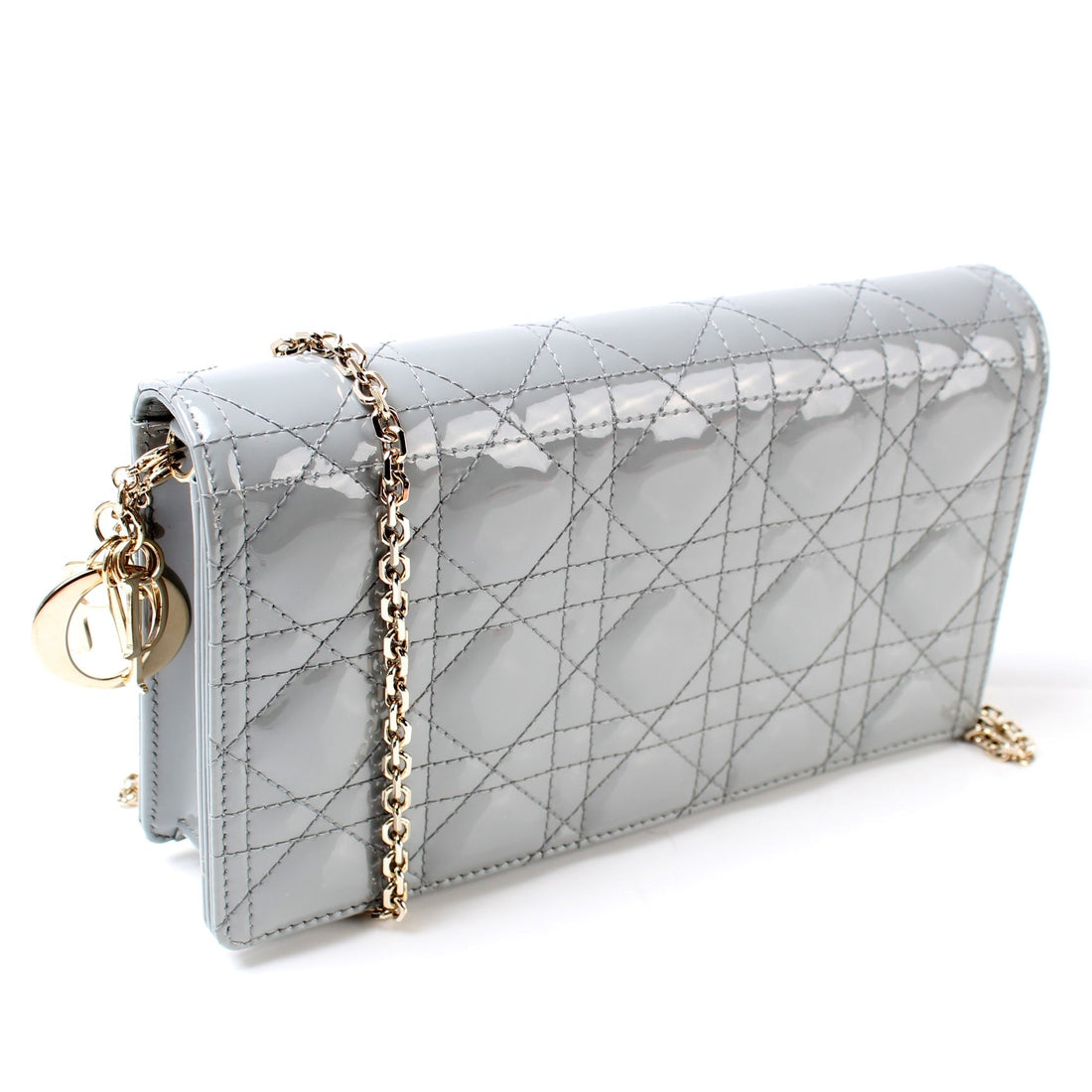 Lady Dior Pouch Clutch Patent Cannage