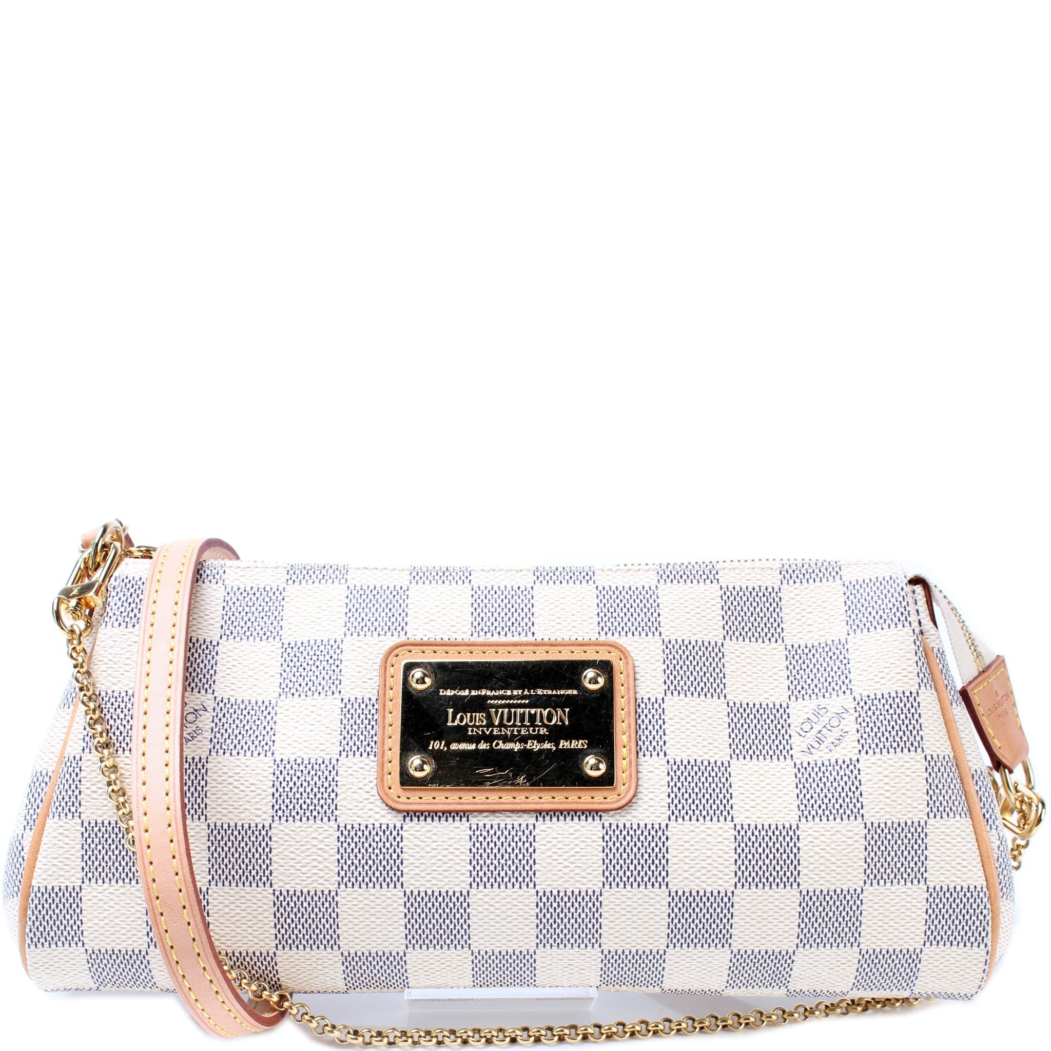 Eva Clutch Damier Azur