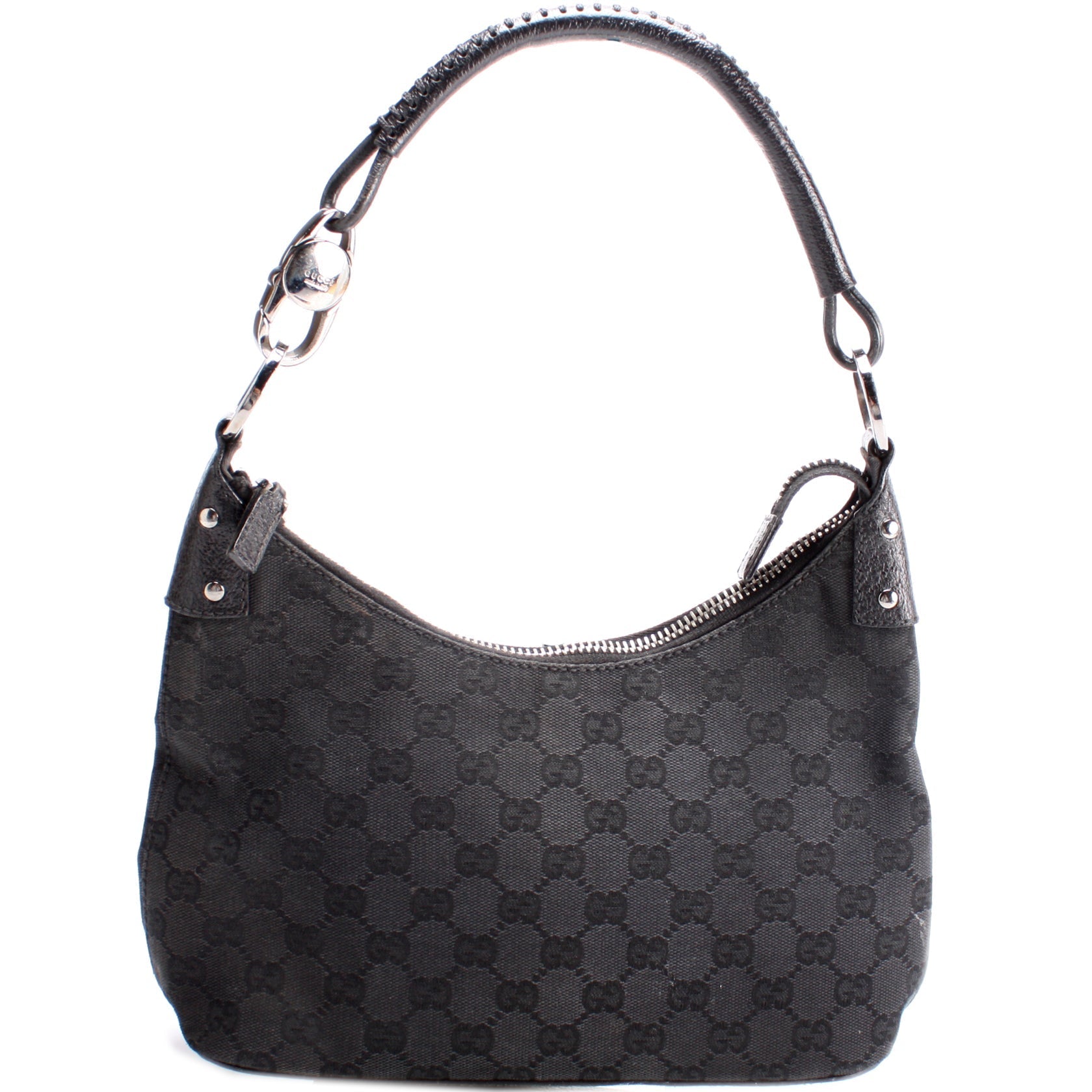 115002 GG Canvas Classic Ring Hobo