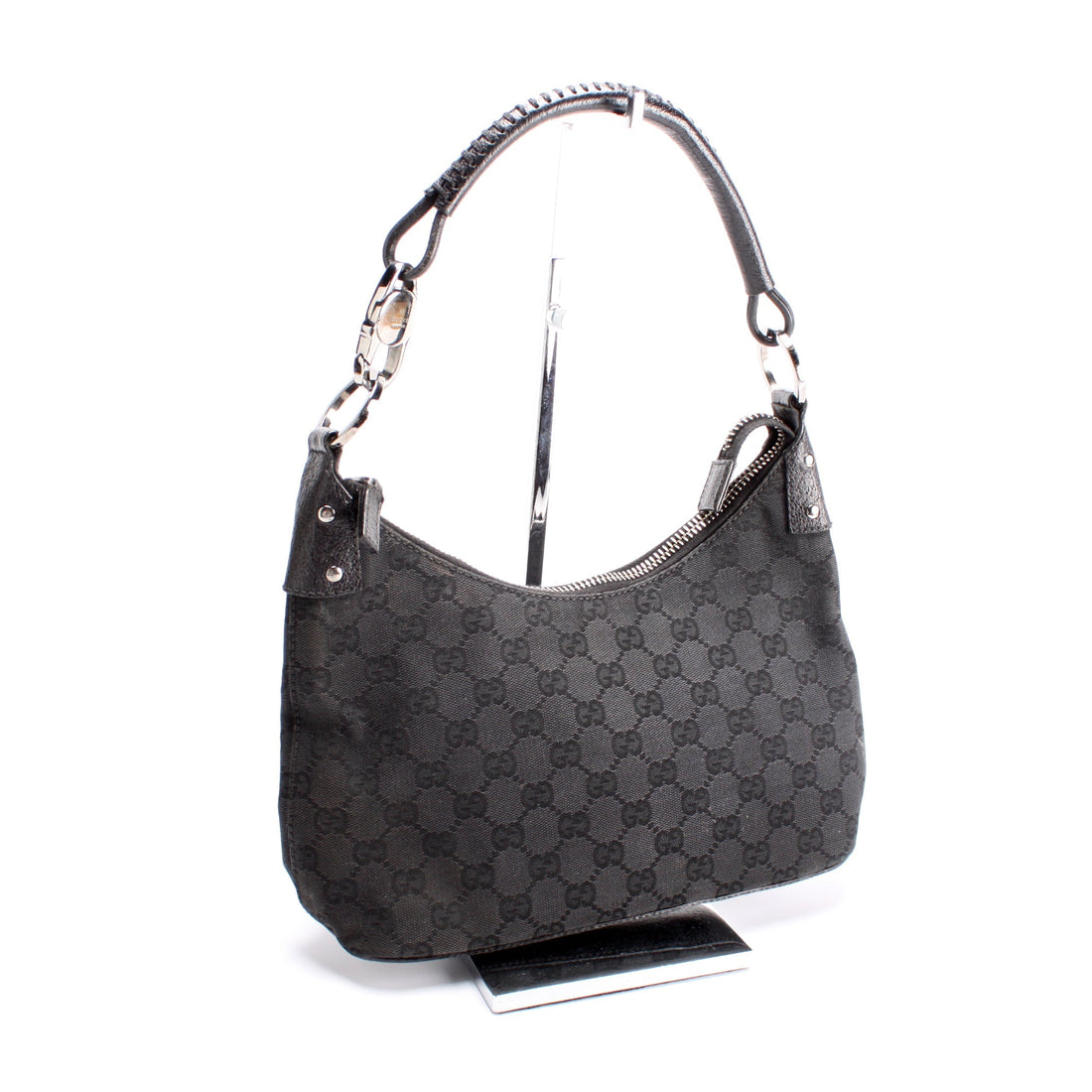 115002 GG Canvas Classic Ring Hobo
