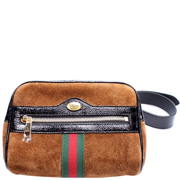 517076 Mini Ophidia Suede Belt Bag
