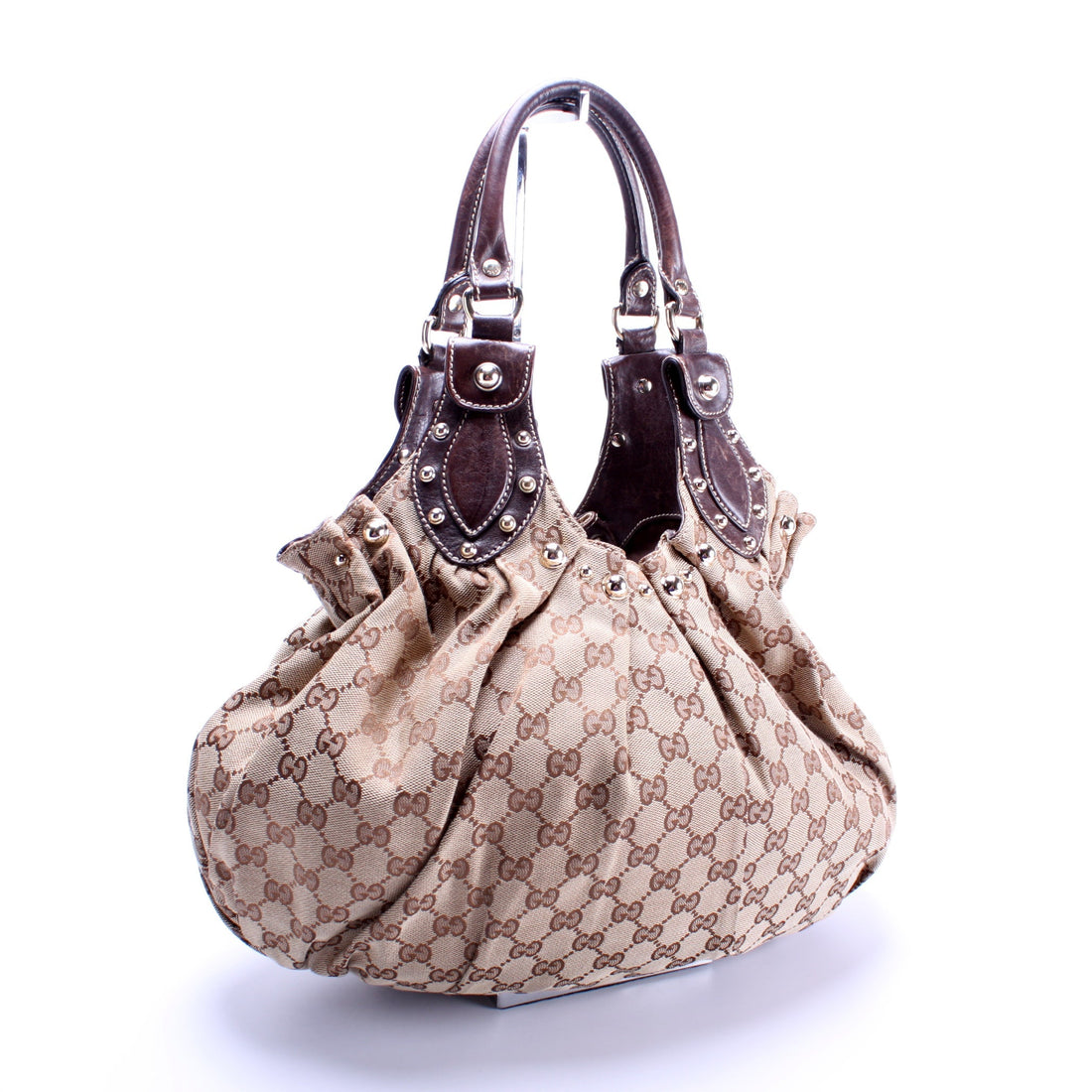 203624 GG Canvas Studded Pelam Medium