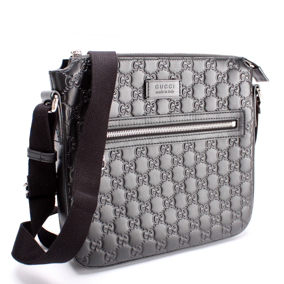 406410 Flat Messenger Small Guccissima