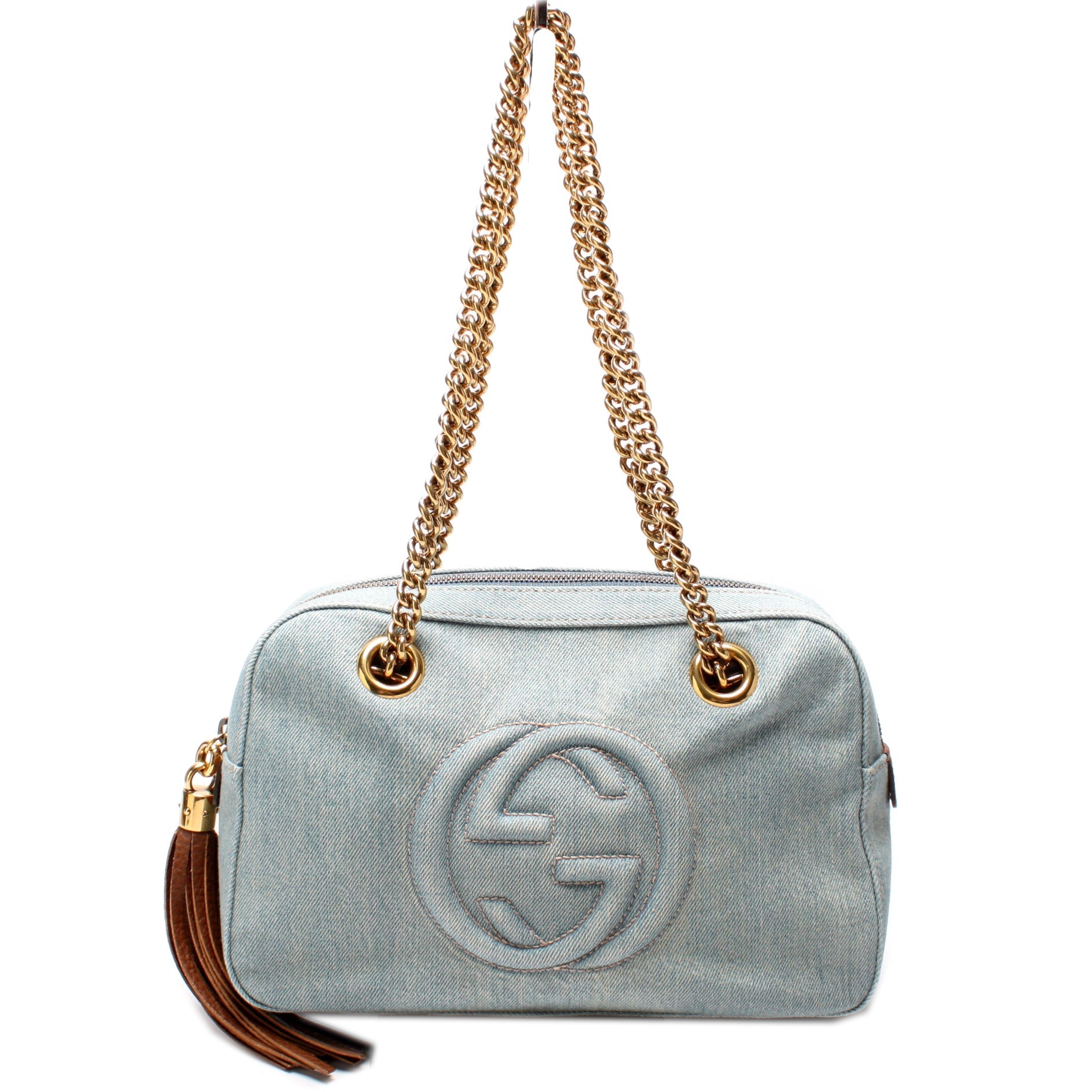 308983 Soho Denim Chain Shoulder Bag