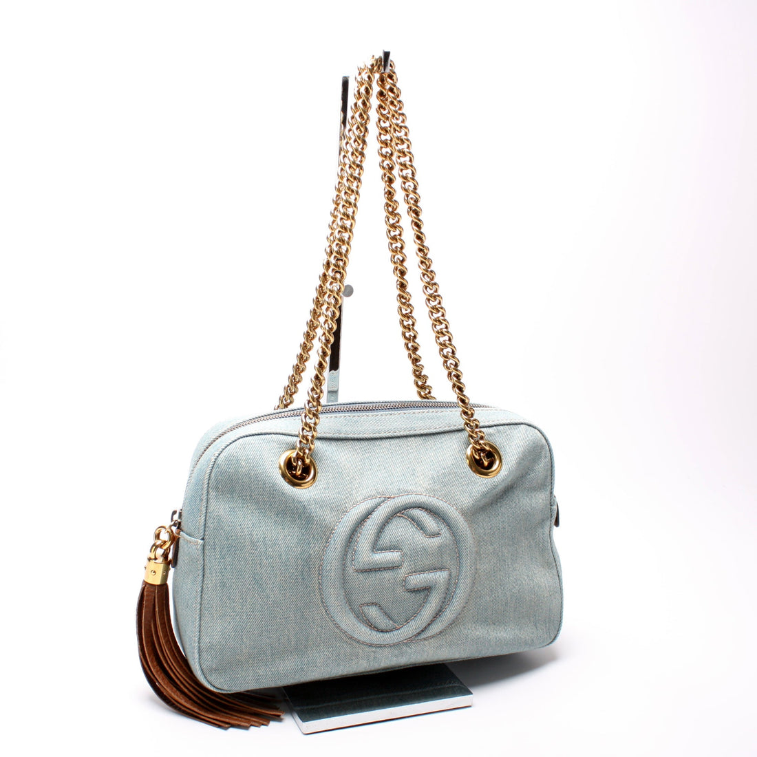 308983 Soho Denim Chain Shoulder Bag