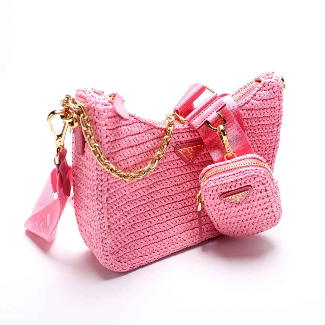 1BH204 Raffia Re-Edition 2005 Shoulder Bag