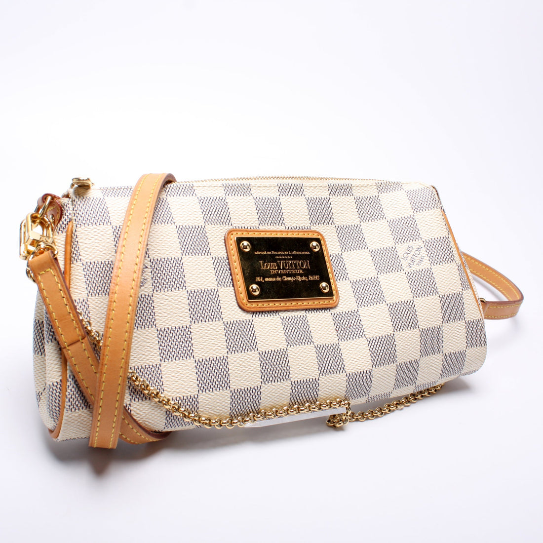 Eva Clutch Damier Azur