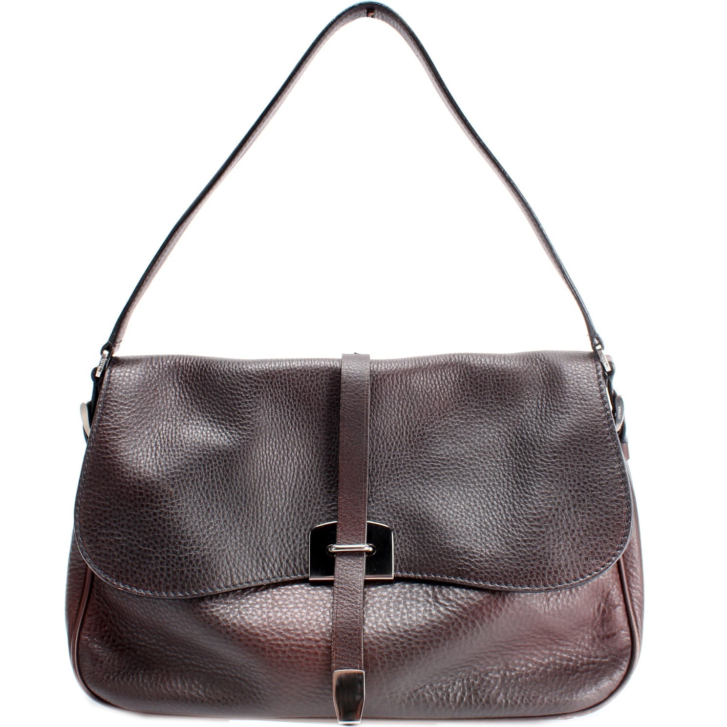 BR0618 Vitello Ombre Flap Shoulder Bag