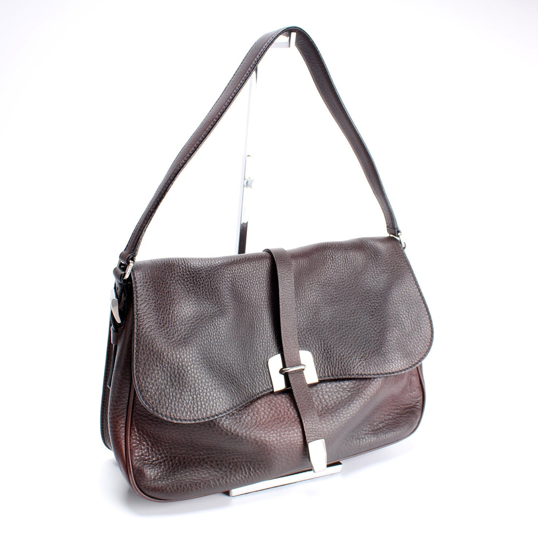BR0618 Vitello Ombre Flap Shoulder Bag