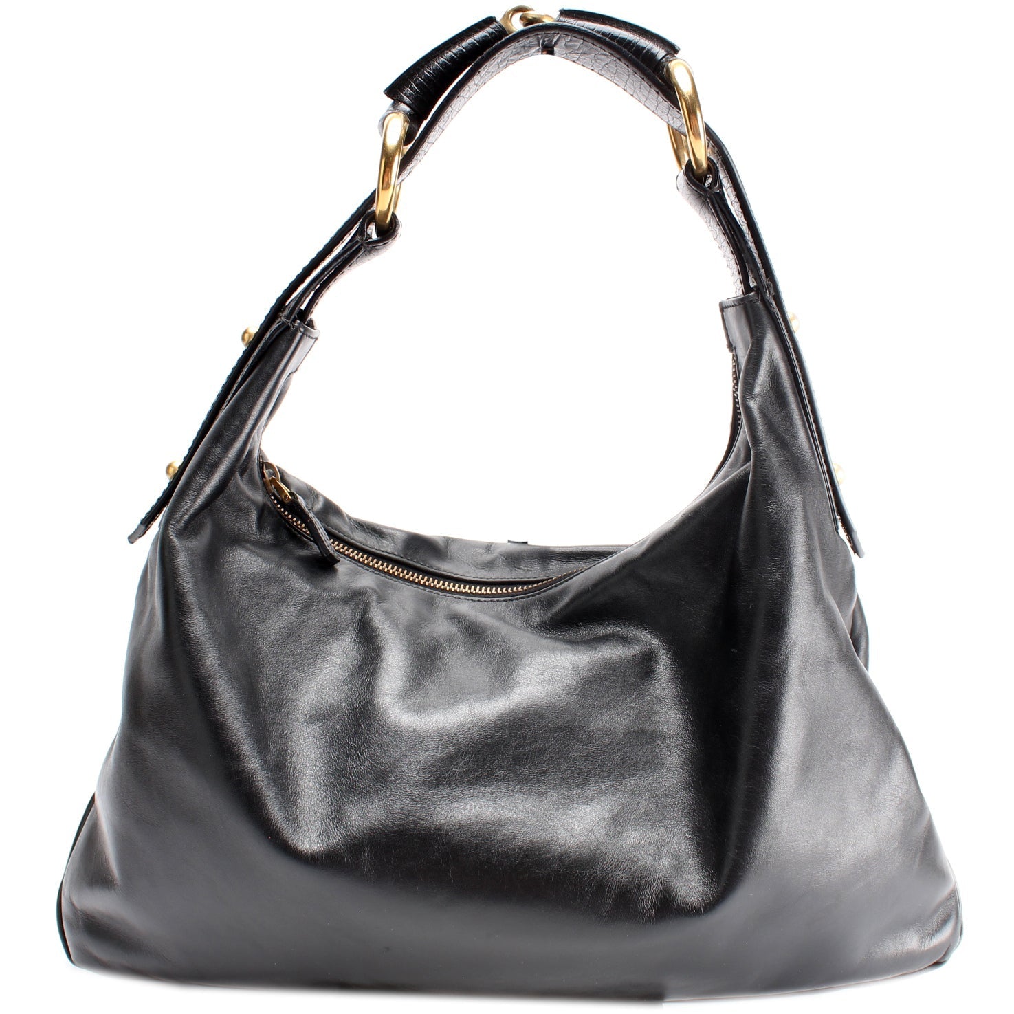 115867 Horsebit Leather Hobo