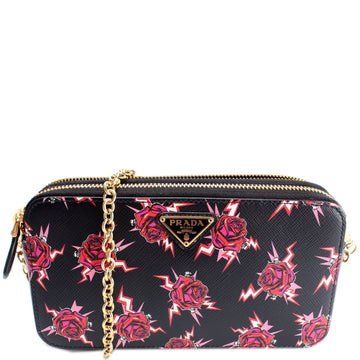 1DH010 Saffiano Double Zip WOC