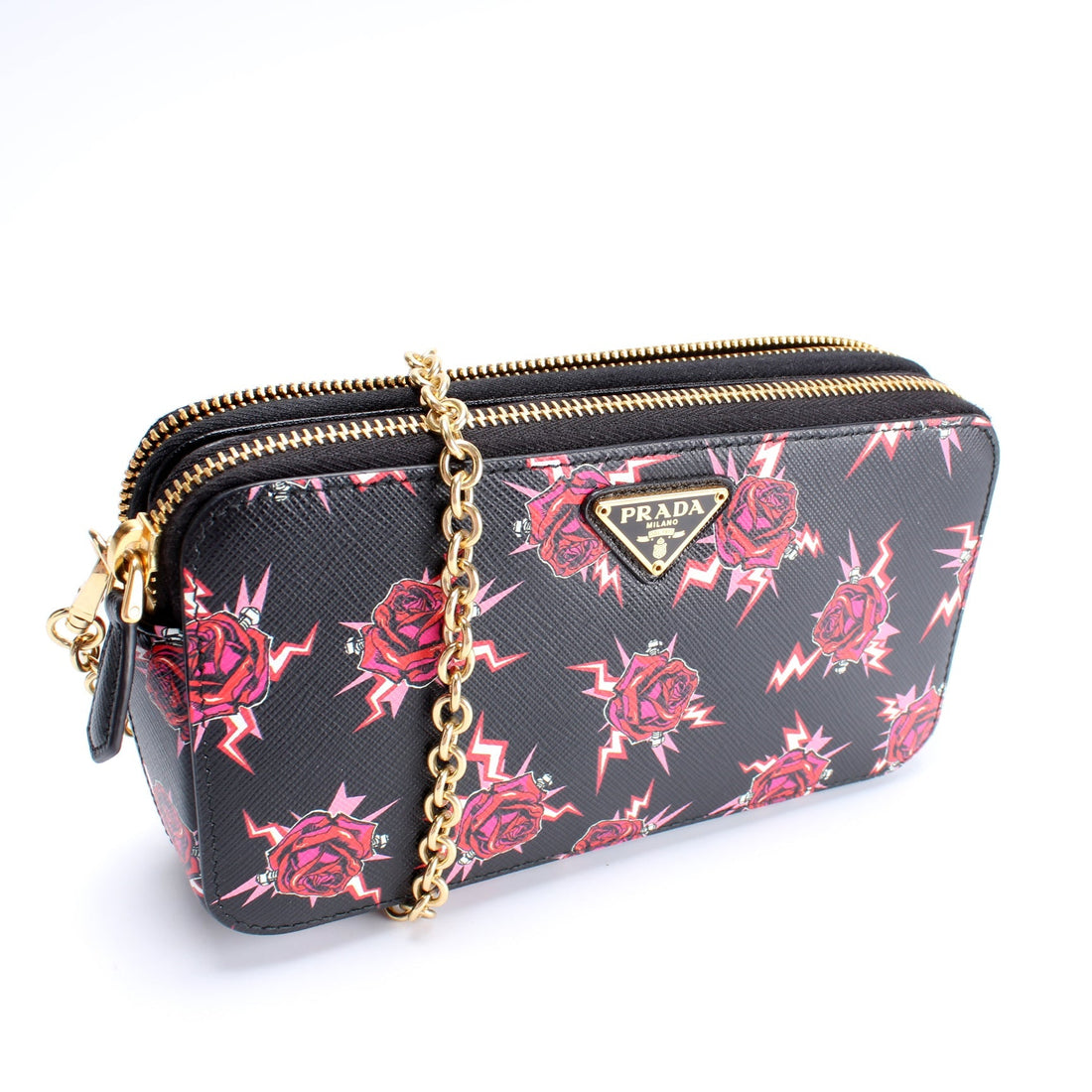 1DH010 Saffiano Double Zip WOC