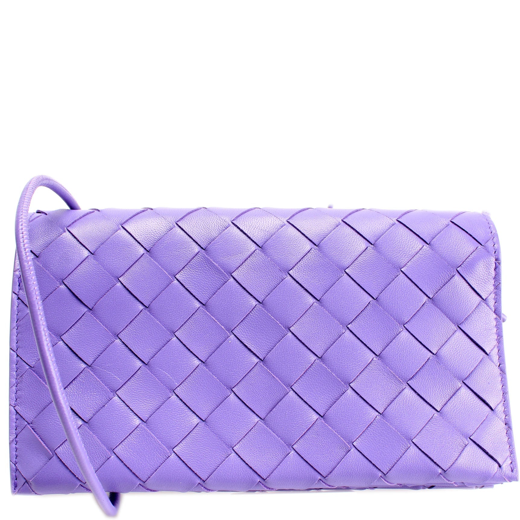 Intrecciato Wallet On Strap