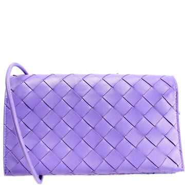 Intrecciato Wallet On Strap