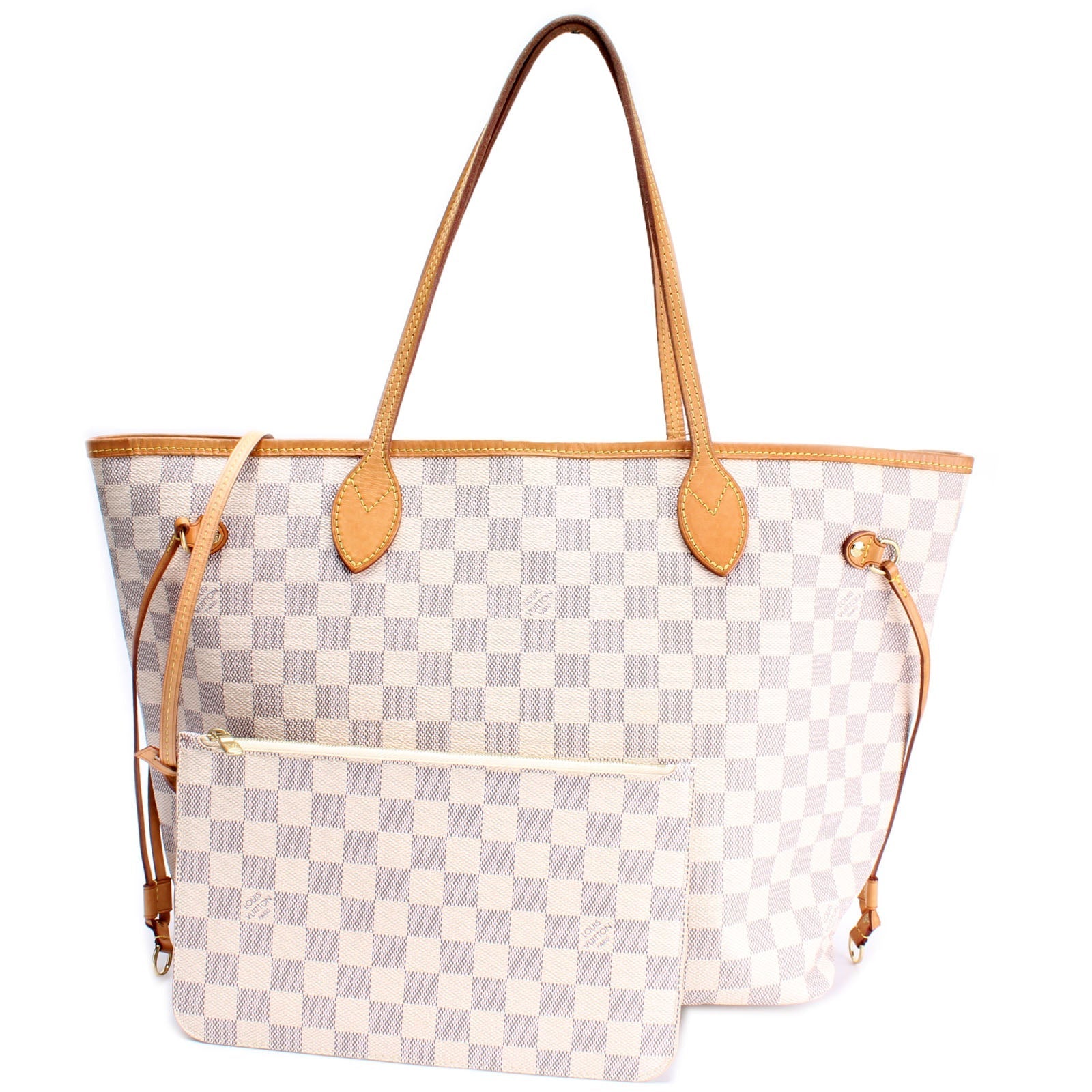 Neverfull MM W/ Wallet Damier Azur