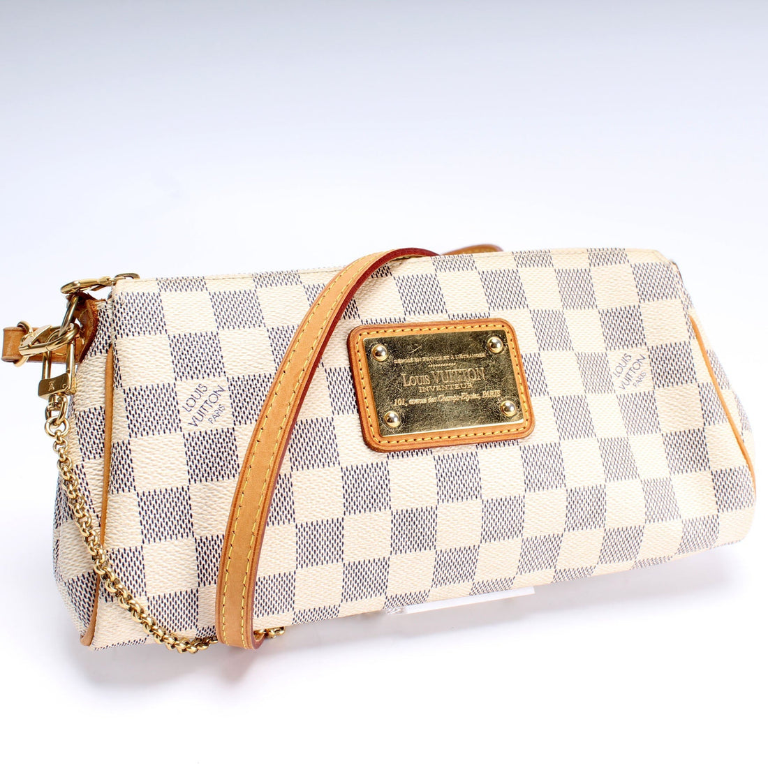 Eva Clutch Damier Azur