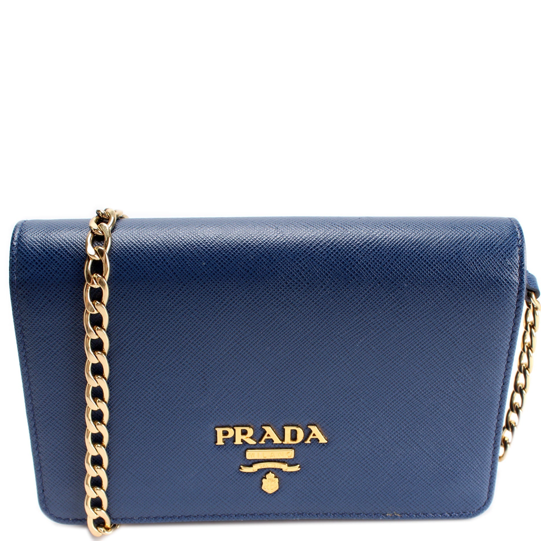 1BP006 Saffiano Lux Chain Wallet