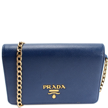 1BP006 Saffiano Lux Chain Wallet