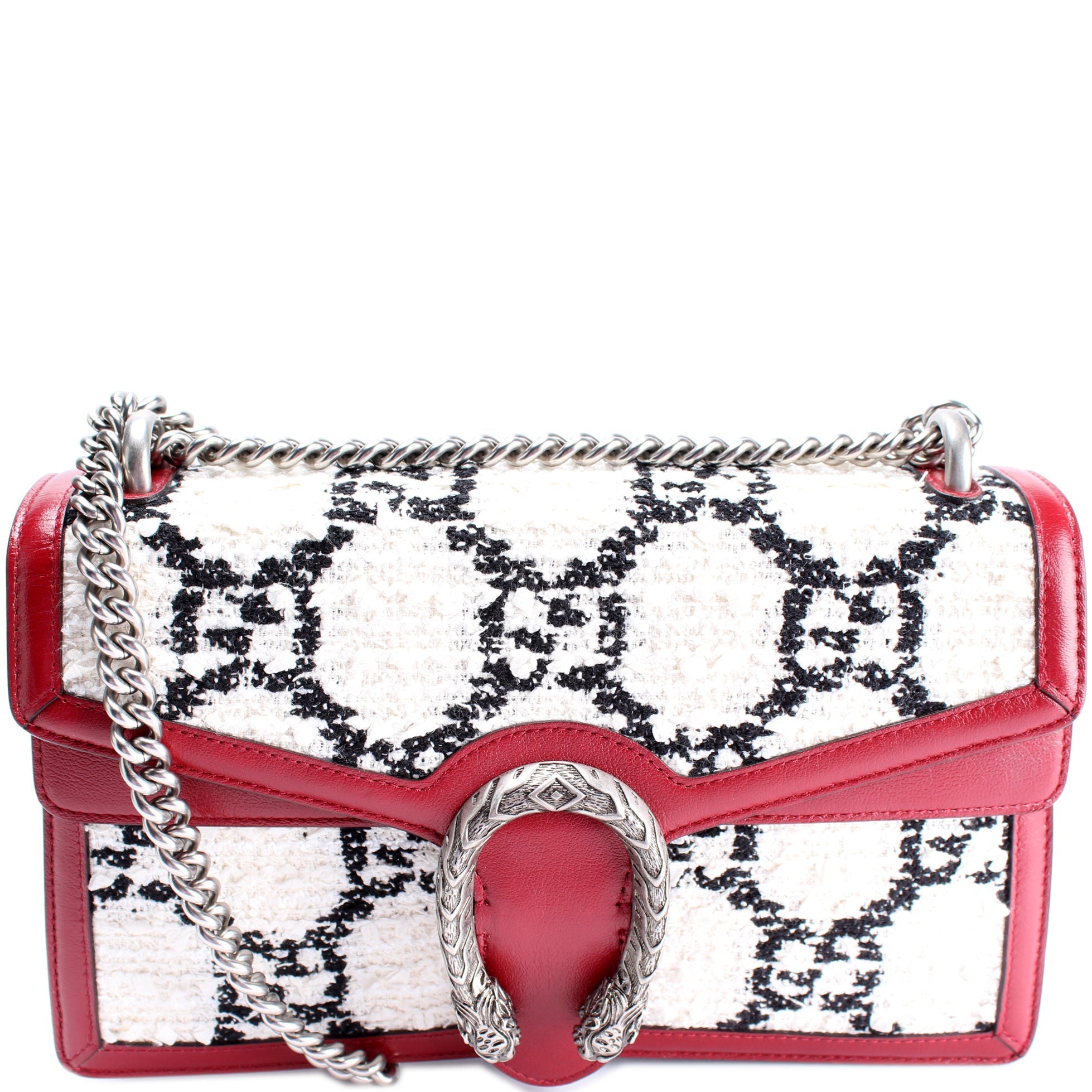 400249 Dionysus Tweed GG Shoulder Small