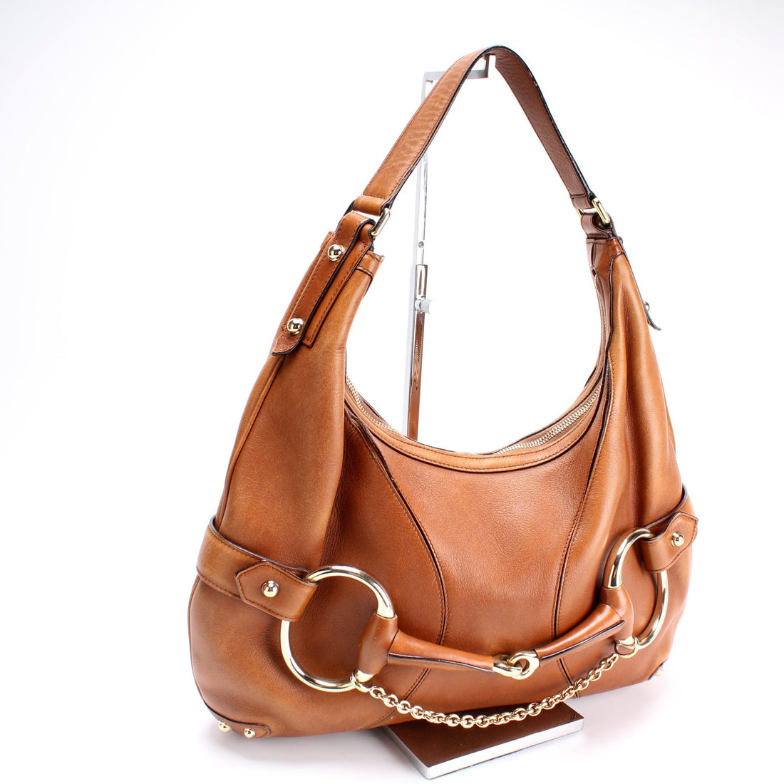 131026 Horsebit Leather Hobo