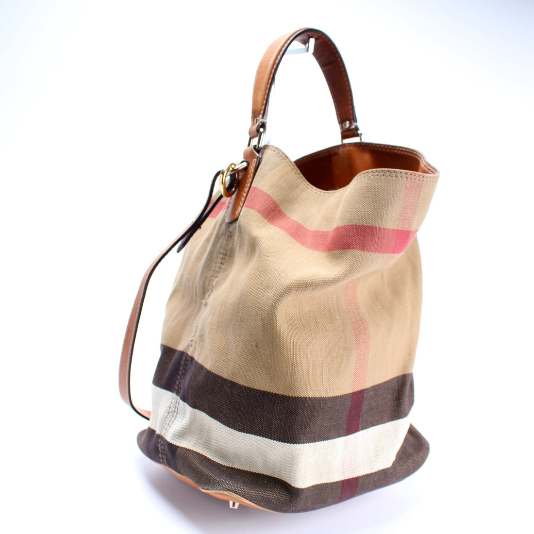 Canvas Mega Check Ashby Hobo Medium