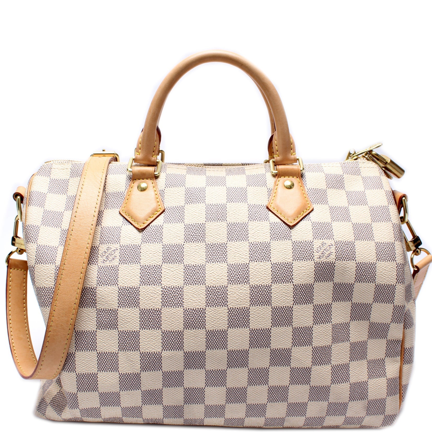 Speedy 30 Bandouliere Damier Azur