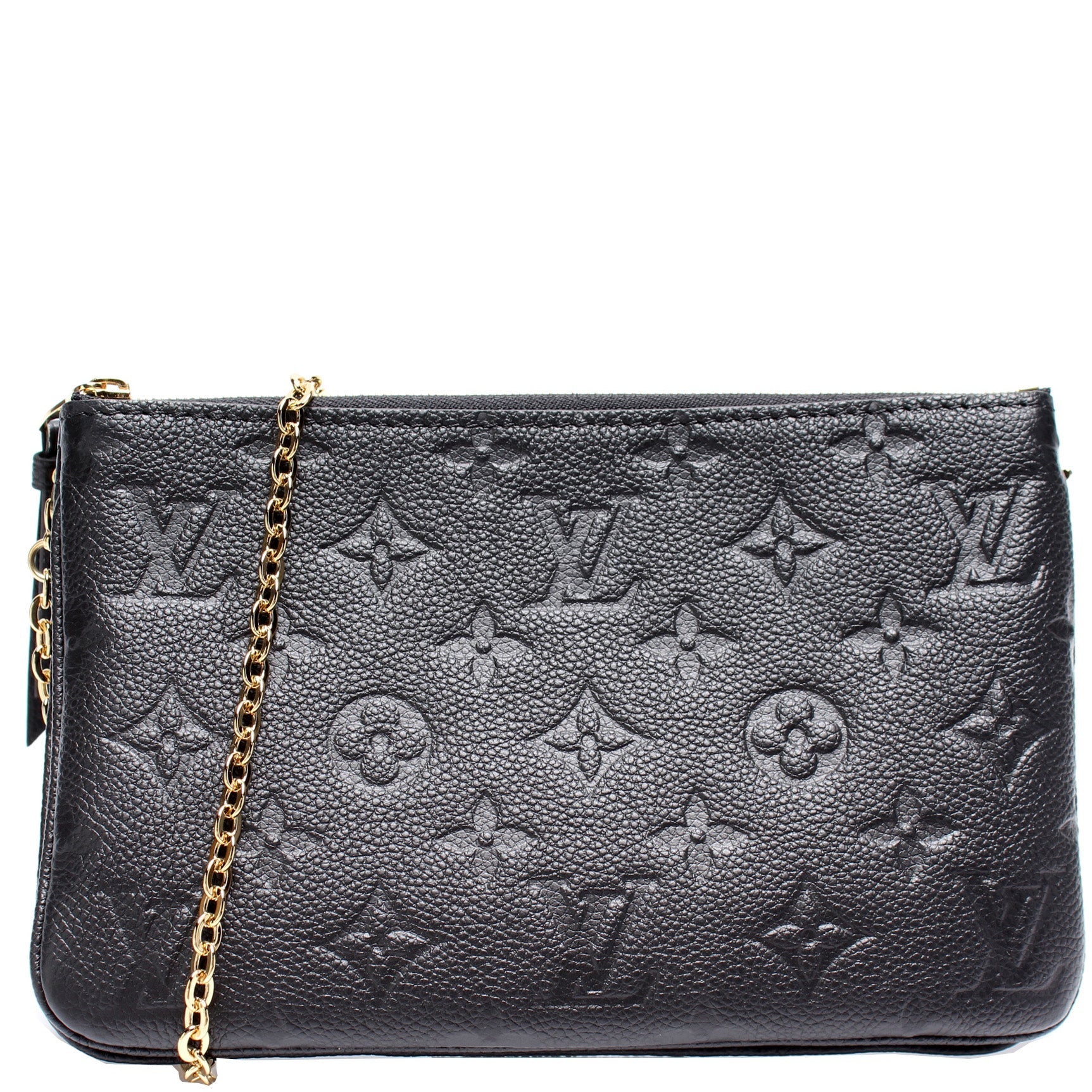 Double Zip Pochette Empreinte