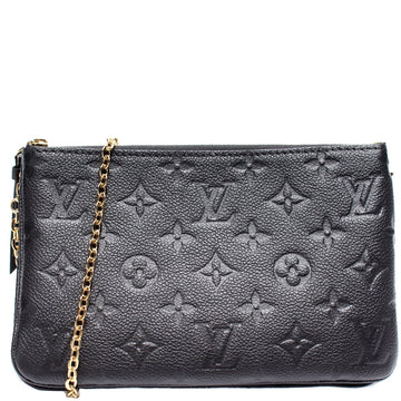 Double Zip Pochette Empreinte