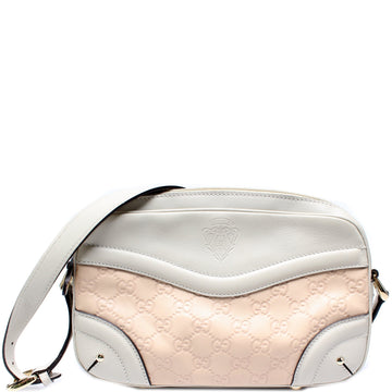 292900 GG Leather Crest Shoulder Bag