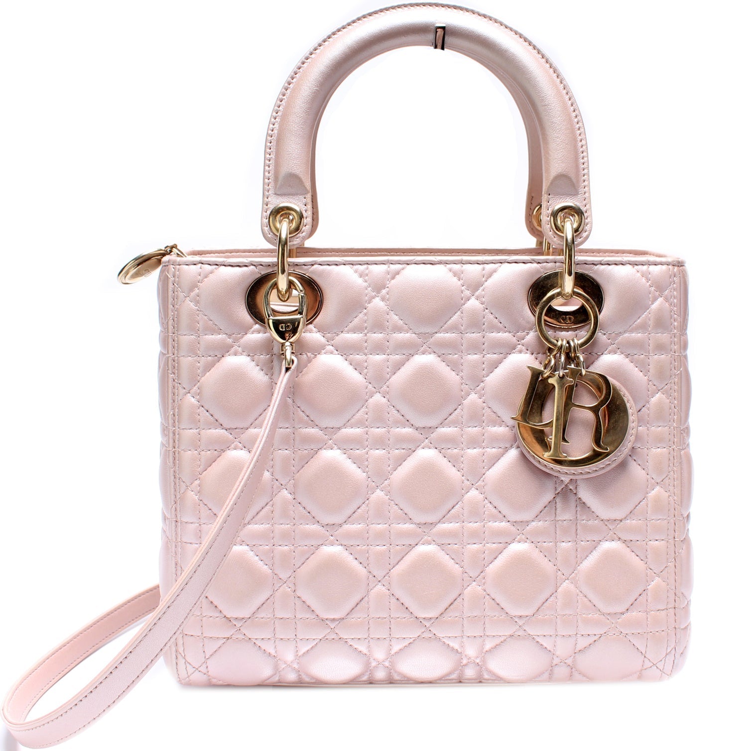 Lady Dior Medium Lambskin Cannage