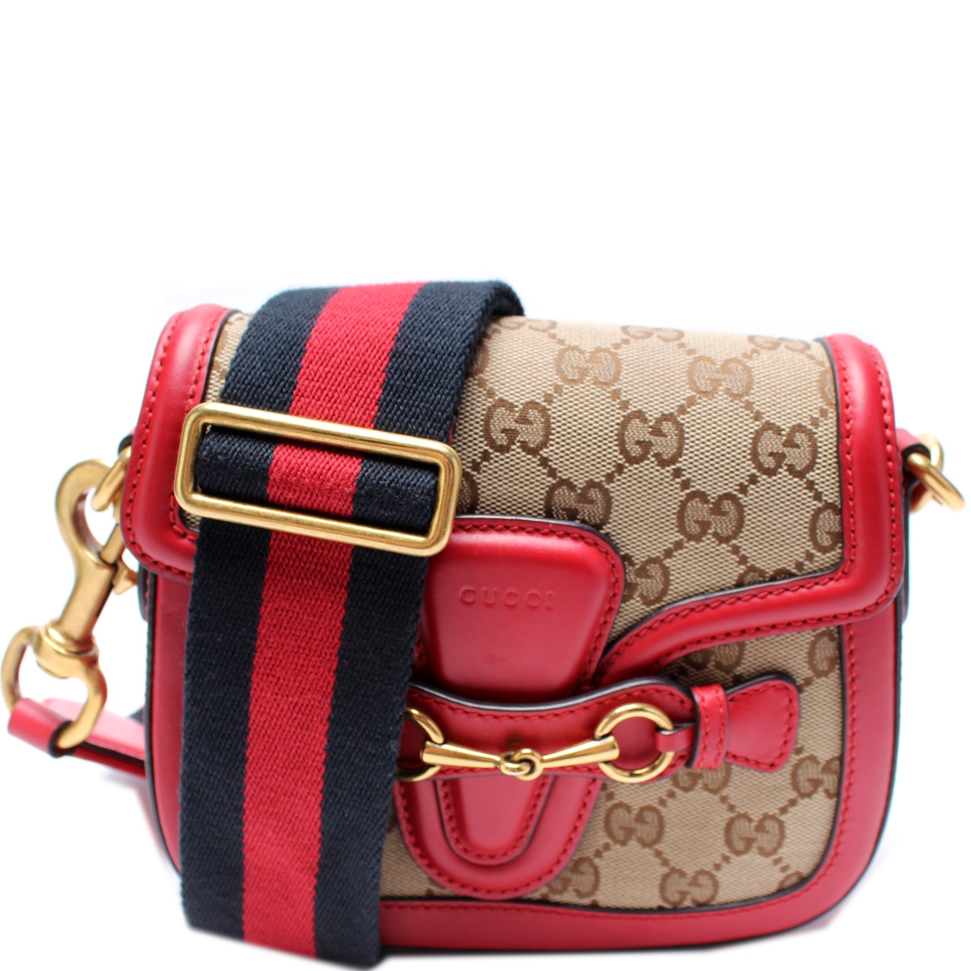 384821 GG Canvas Lady Web Small Shoulder Bag