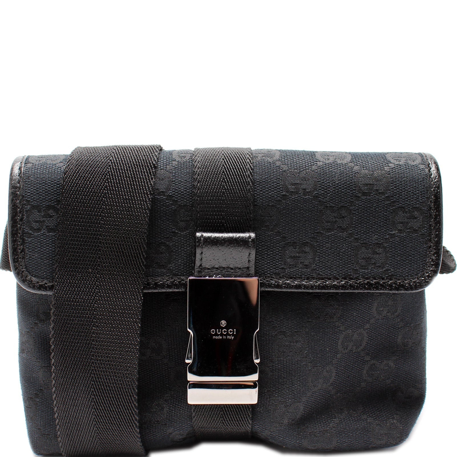 131236 GG Canvas Small Buckle Belt Bag