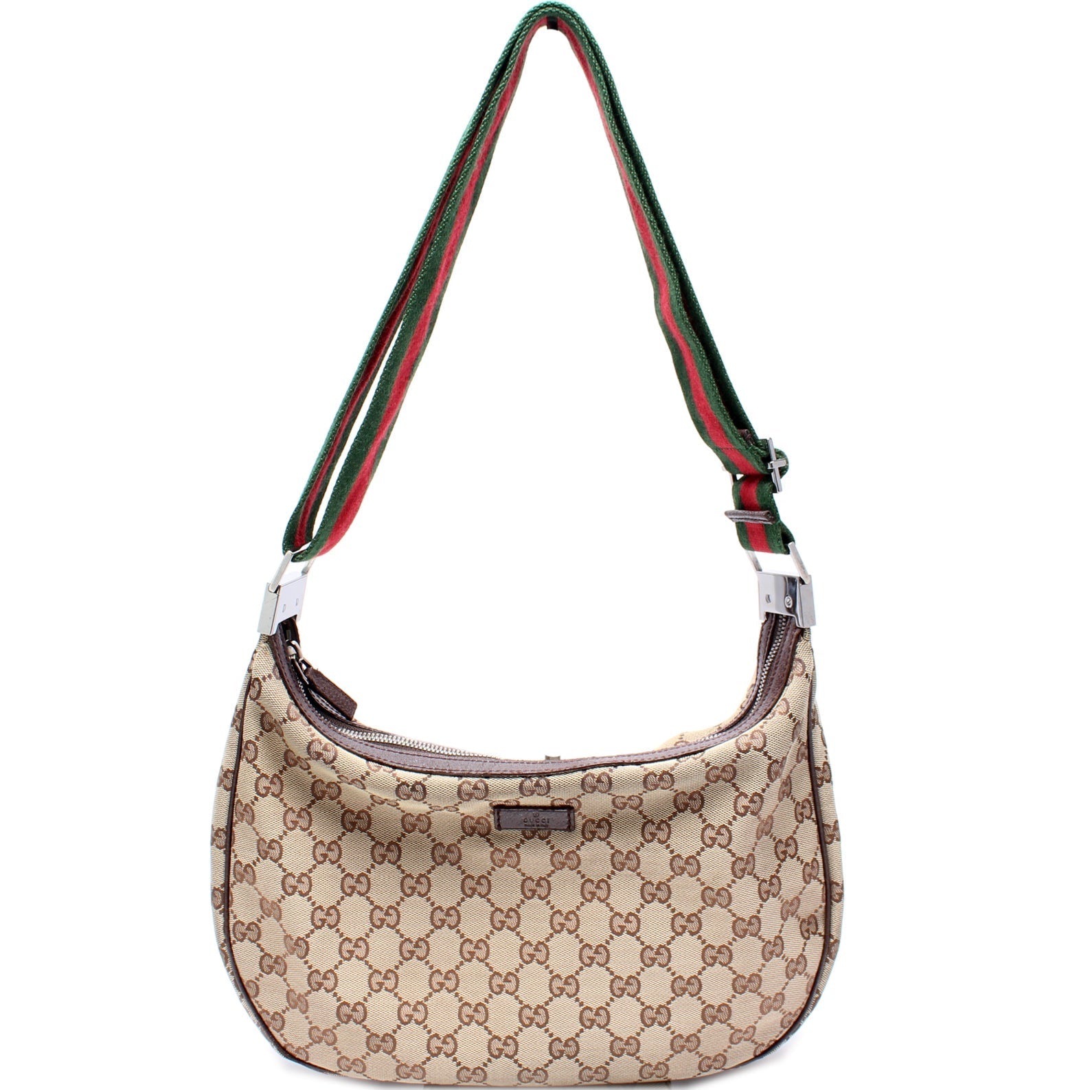 122790 Shelly Web Crossbody GG Canvas